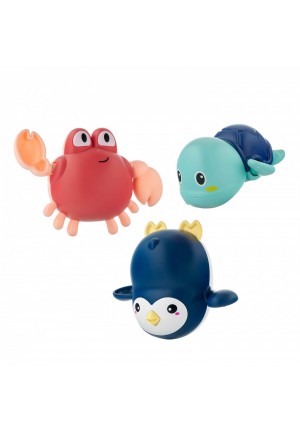 Набор игрушек заводных для ванной, 3 шт (черепаха, краб, пингвин) (RWIN-002) Набор игрушек заводных для ванной, 3 шт (черепаха, краб, пингвин) (RWIN-002)